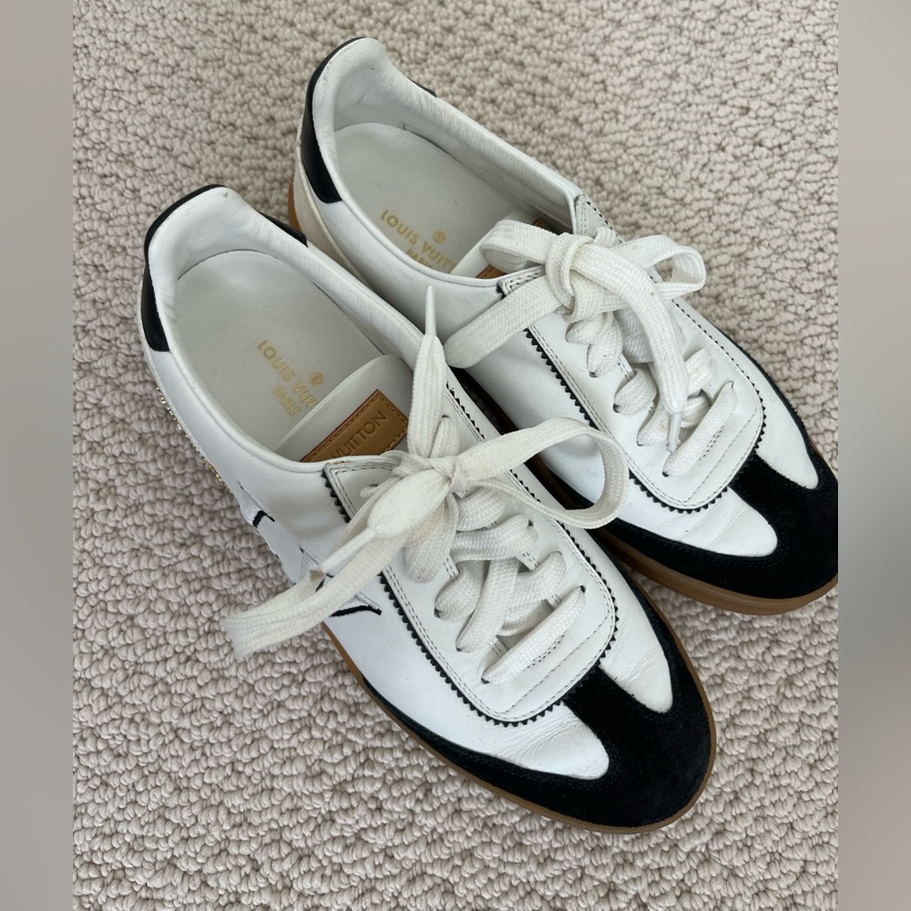 Louis Vuitton Black and White Sneakers